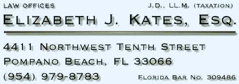 contact Elizabeth J. Kates, Esq. Law Offices